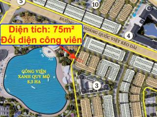 Liền kề 75m² đối diện công viên bể bơi giá 16.4 tỷ. vị trí vip đẹp nhất noble tây thăng long