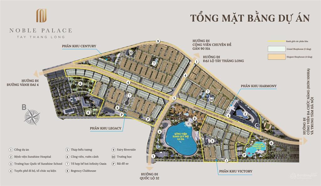Căn liền kề 62,5m² xây 5 tầng giá 14 tỷ cạnh trường học, công viên trục thông noble tây thăng long