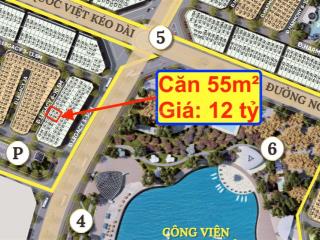 Căn 55m² phân khu legacy, xây 5 tầng, giá 12 tỷ, gần công viên và đường 50m noble tây thăng long