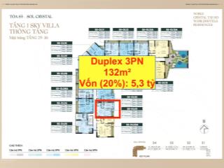 Duplex 3pn 132m2 tầng cao view hồ tây siêu đẹp, giá 25 tỷ. vay chỉ cần vốn 5,3 tỷ ký hđmb ngay