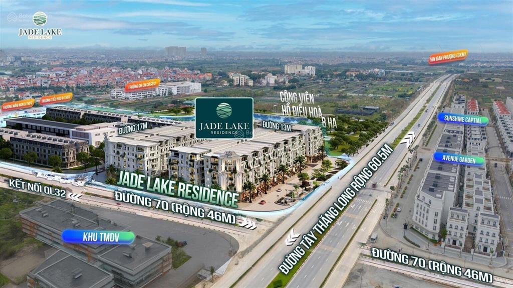 Bán nhanh căn liền kề vip 102m2 xẻ khe 2 thoáng siêu đẹp giá 29,5 tỷ jade lake tây thăng long