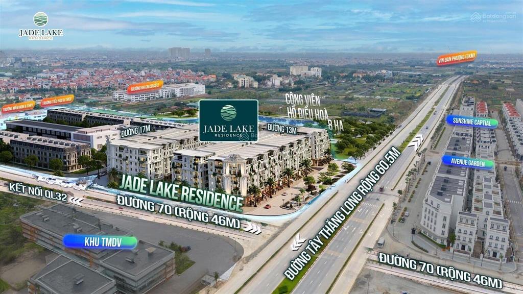 Hiếm, căn biệt thự 139m2 ngay cạnh công viên giá 40 tỷ. vị trí vip nhất jade lake tây thăng long