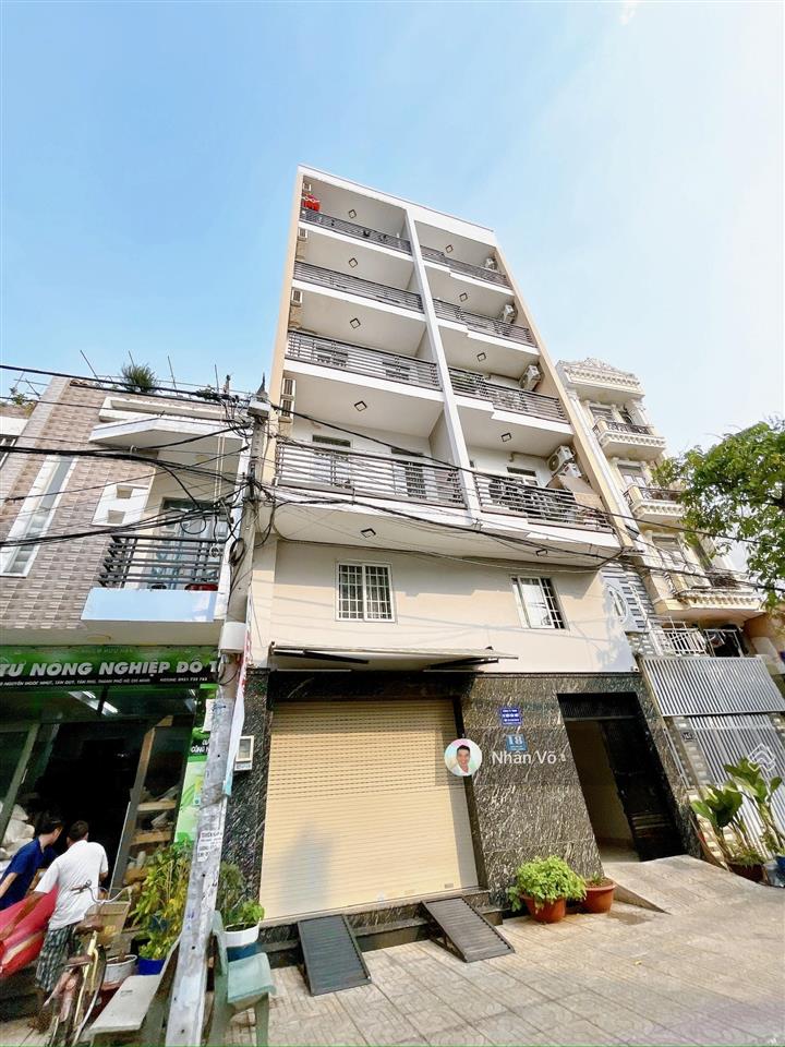 Chdv thu nhập cao, mặt tiền đường lớn. thang máy, 7 tầng. sử dụng 870m2. giá 34 tỷ tl