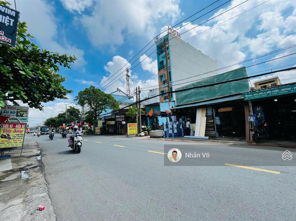 Mtkd bình long cách nguyễn sơn vài căn. dt 8.4mx29m, giá 25 tỷ tl