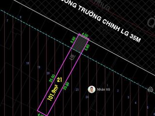 Mặt tiền kd số 439e trường chinh, ngay mũi tàu tân hải. dt 4x30m (120m2). giá 25.8 tỷ tl