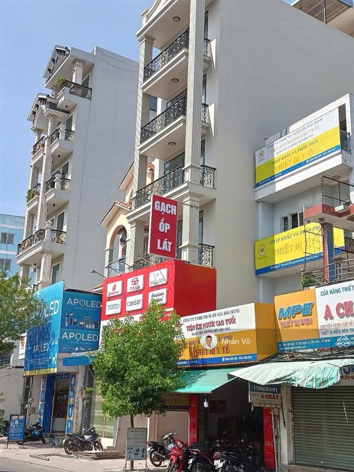 Mặt tiền kinh doanh số 338 gò dầu gần ngã tư tân quý  137m2  5.4 x 27m, 7 tầng. giá 26 tỷ tl