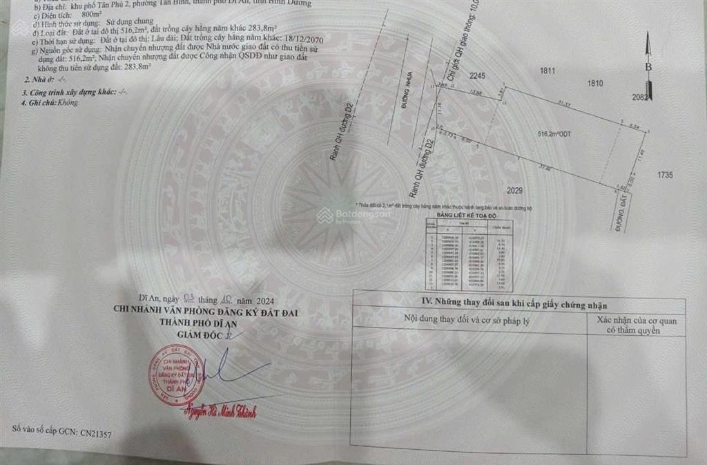 Kẹt tiền tôi bán nhà xưởng tân đông hiệp  dĩ an dt 800m² đường xe công