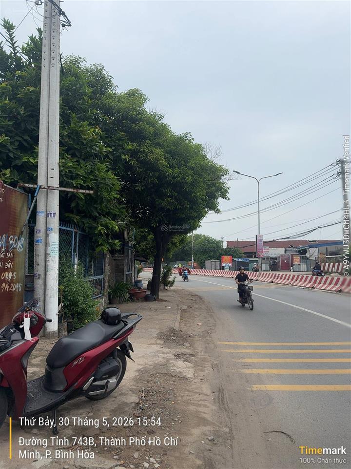 Lô đất mặt tiền đt 743c bình hòa, thuận an ngay cầu ông bố