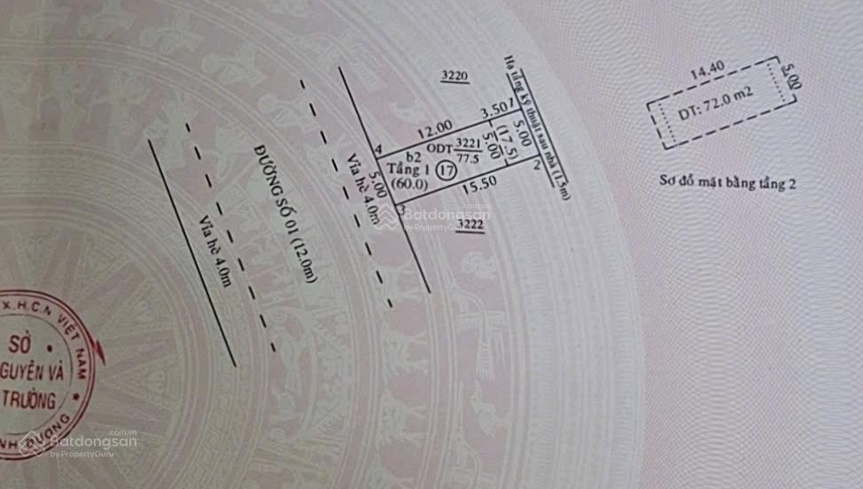 Chính chủ gửi bán nhà trục chính đường số 1 kdc ngay vincom dĩ an 77m2 giá 4.18 tỷ