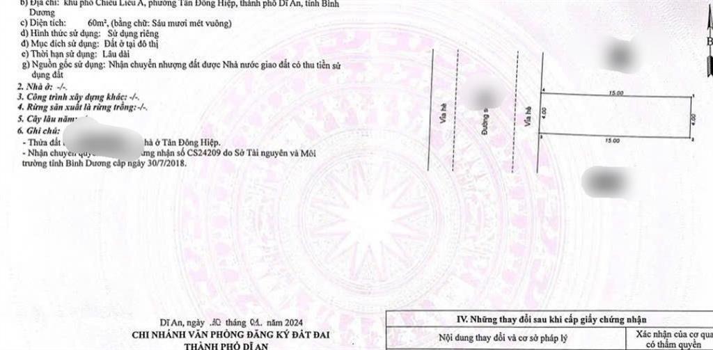 Chính chủ gửi bán nhà 1 lầu kiên cố kdc bến thành  gần vincom dĩ an  shr riêng  giá 3.88 tỷ