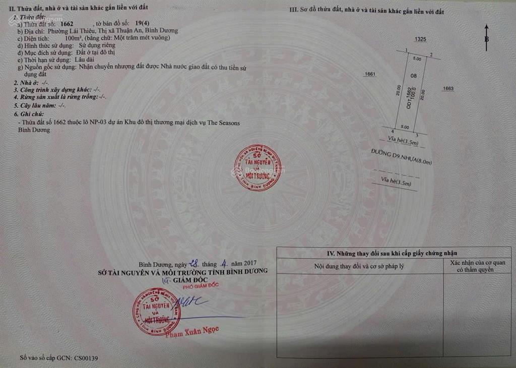 Hiếm! còn sót lại lô đất đẹp trung tâm lái thiêu dt 100m2 ngay sau lotte mart