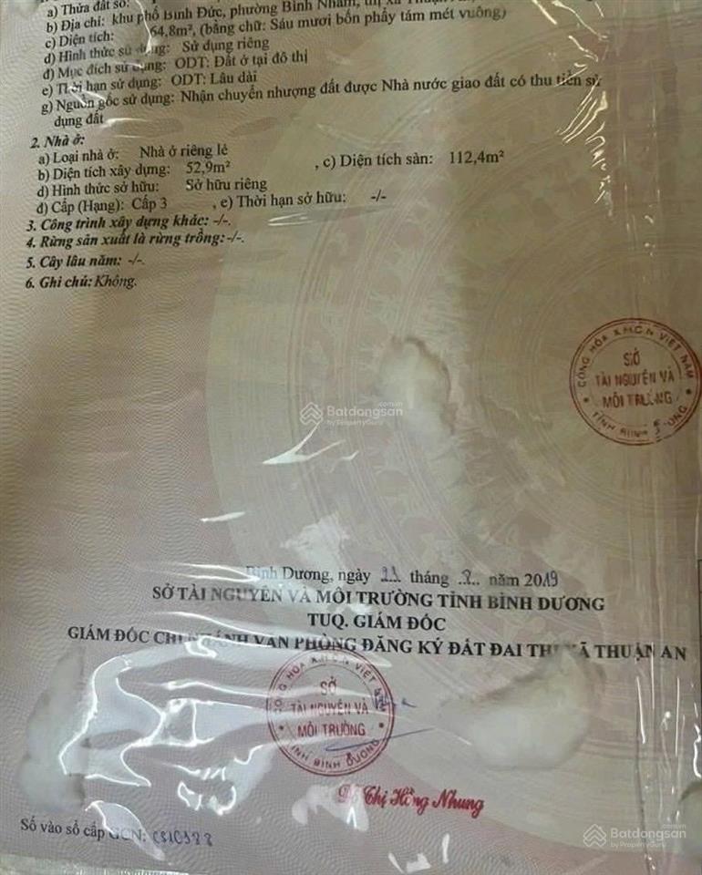 Ngộp bán nhà 1 lầu đẹp đường bình nhâm 88, gần nhà thờ lái thiêu