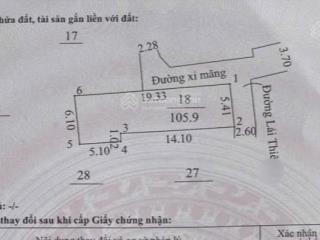 Bán nhà cấp 4 trung tâm lái thiêu dt 106m chính chủ bán