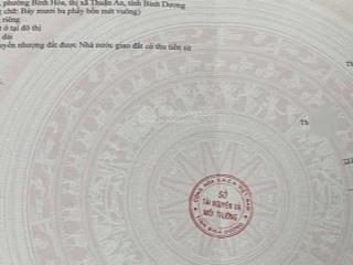 Kẹt tiền bán đất mặt tiền bình hòa 13, sát vsip 1 dt 74m thổ cư 100%, đường 8m giá 2,58 tỷ