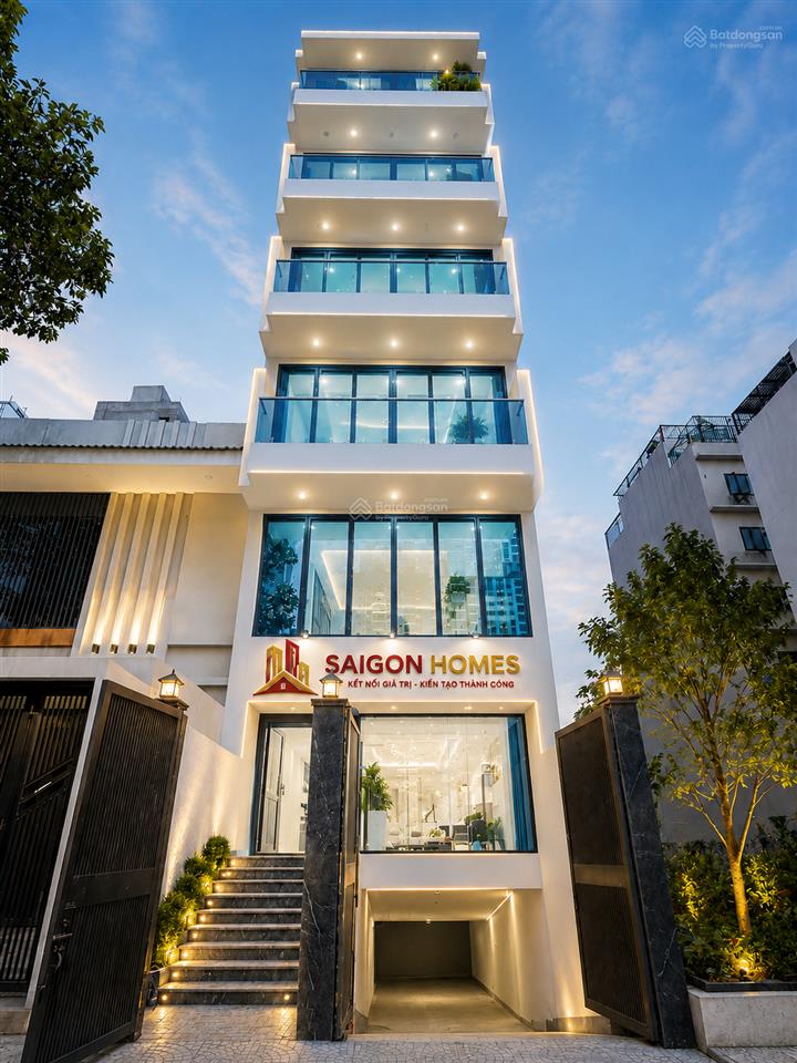 Cho thuê tòa nhà nguyên căn 7 tầng ~ 600m² sàn phường thạnh mỹ lợi trung tâm quận 2 mới 100%