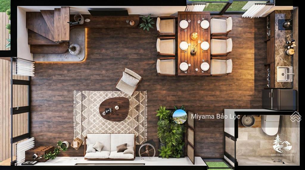 Nhà vườn mini 8x20 chuẩn resort trung tâm bảo lộc. gần nút lên cao tốc, hồ ngọc, thác dambri