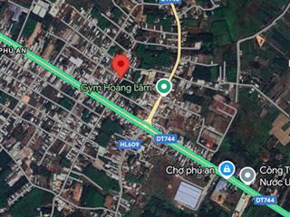 Bán đất mặt tiền phú an 048, phú an, bến cát 14x42 thổ cư 100m2 giá bán 2tỷ720