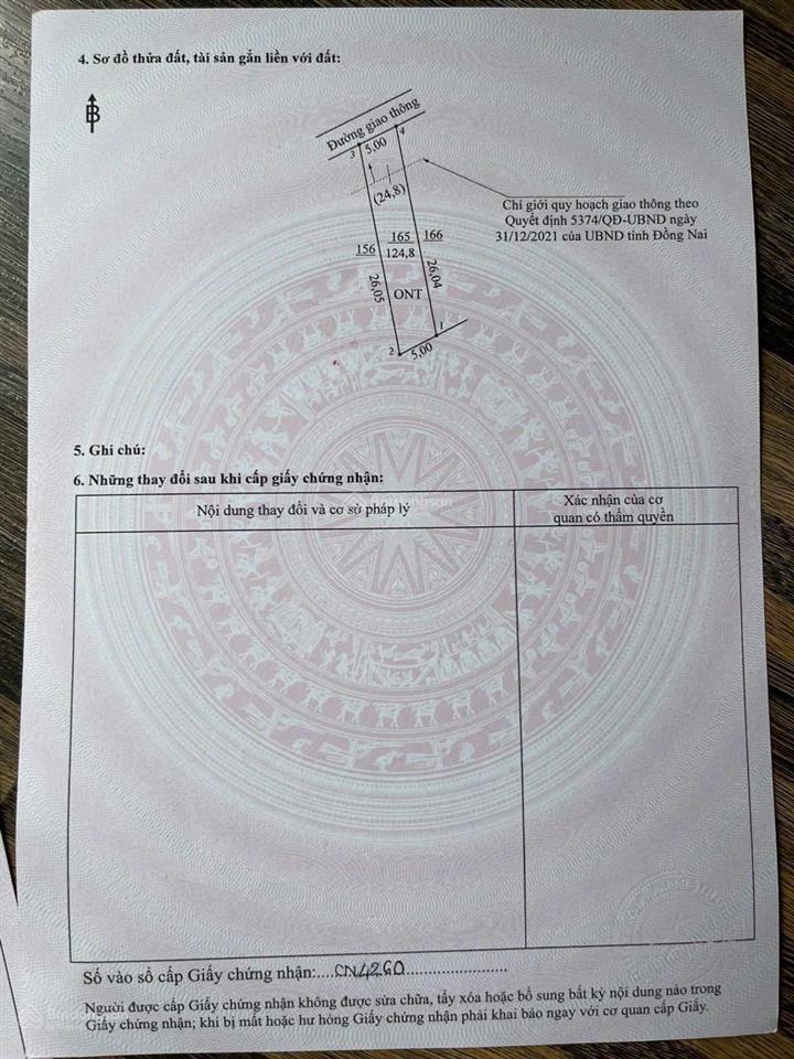 Bán vị trí đầu tư cực tốt, gần sân bay long thành, kết nối trực tiếp đường 770b, cao tốc, các kcn