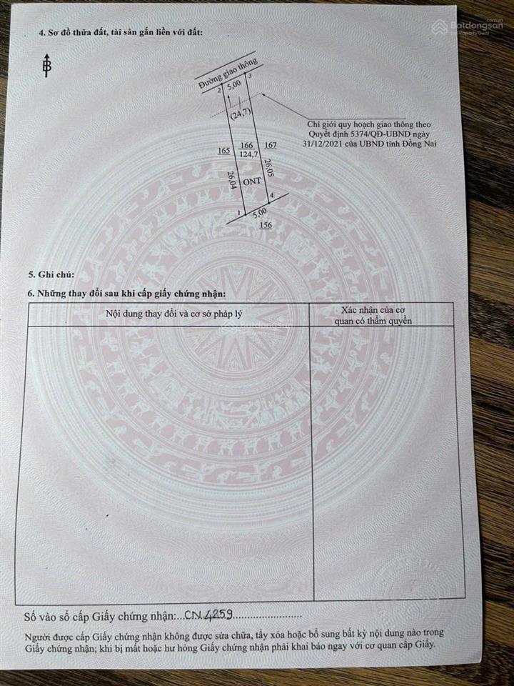 Bán vị trí đầu tư cực tốt, gần sân bay long thành, kết nối trực tiếp đường 770b, cao tốc, các kcn