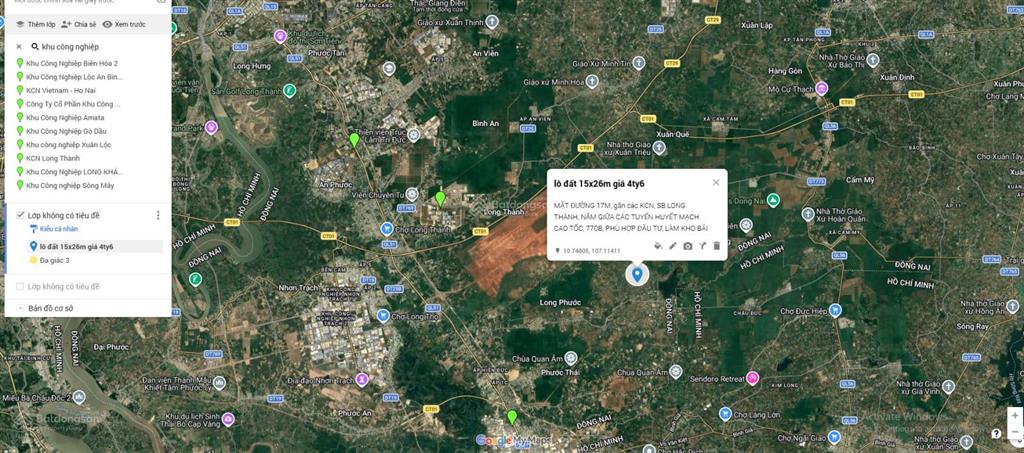 Bán vị trí đầu tư cực tốt, gần sân bay long thành, kết nối trực tiếp đường 770b, cao tốc, các kcn
