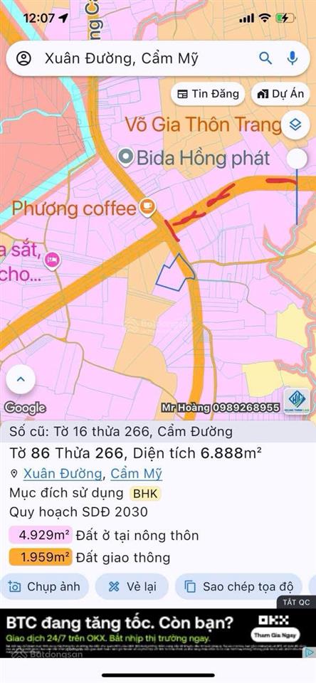Đất siêu đầu tư vị trí đường vành đai sân bay long thành, cạnh sân bay