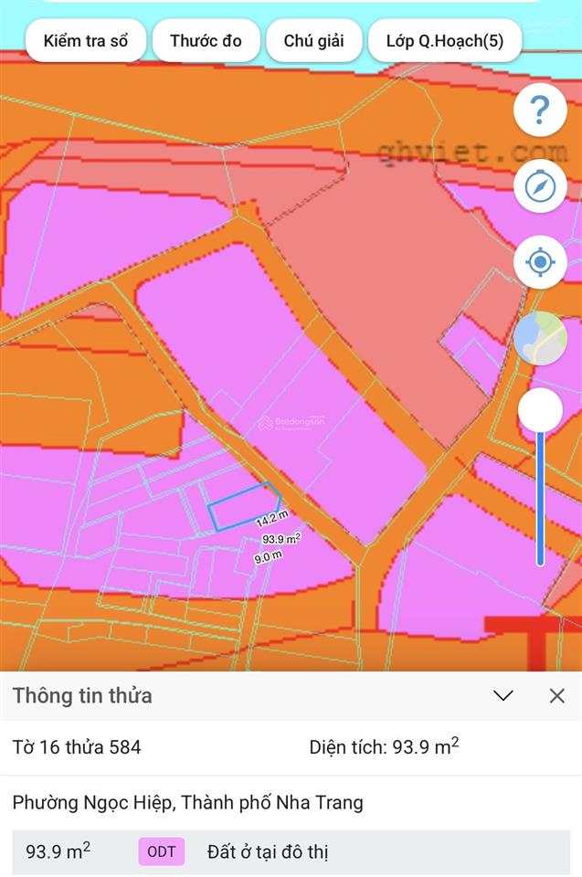 Cặp góc ngọc hiệp ngay cạnh bờ kè sông cái, thông ra sông và biển trần phú