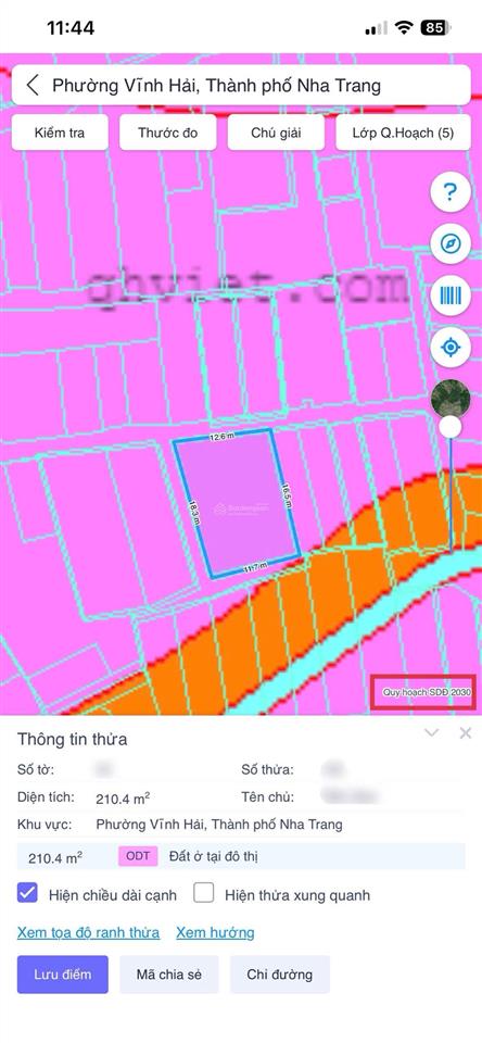 Mở bán 05 lô đất giá rẻ vĩnh hải nha trang