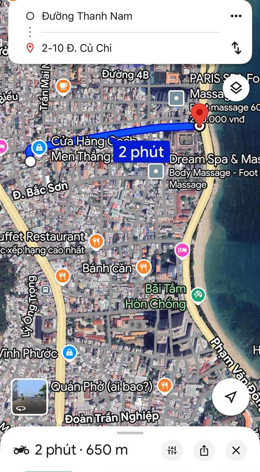 Đất đẹp hướng đông xây căn hộ hoặc căn nhà rộng rãi nghỉ dưỡng gần biển