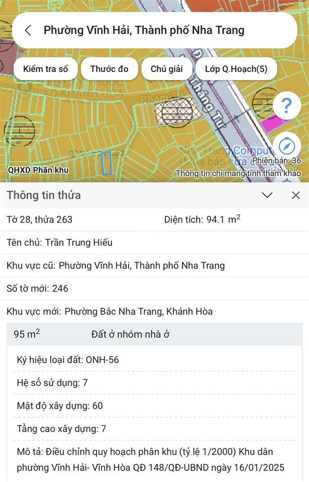 Ngay tt phường vĩnh hải nha trang  cạnh trường mầm non, tiểu học & chợ vĩnh hải