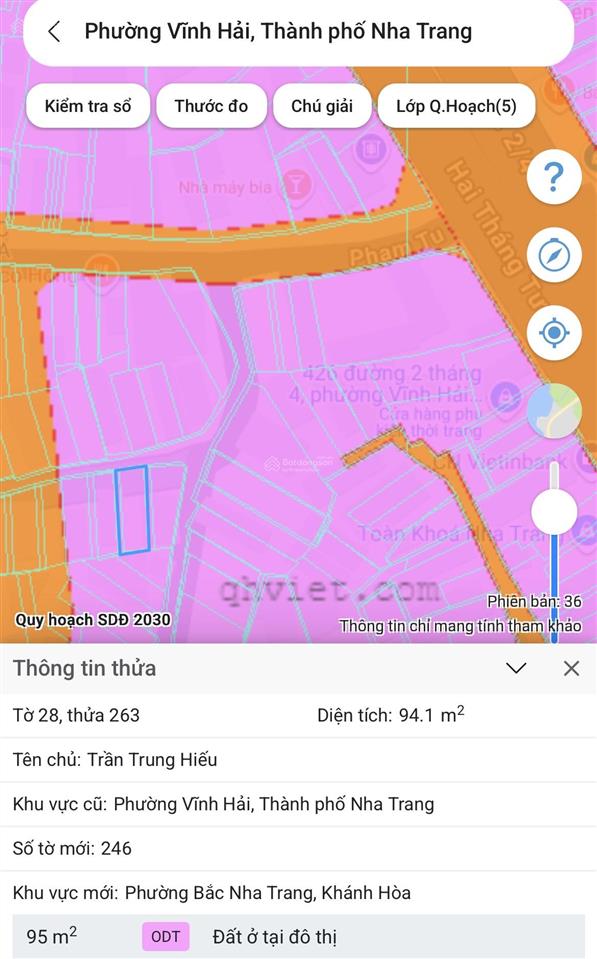 Ngay tt phường vĩnh hải nha trang  cạnh trường mầm non, tiểu học & chợ vĩnh hải