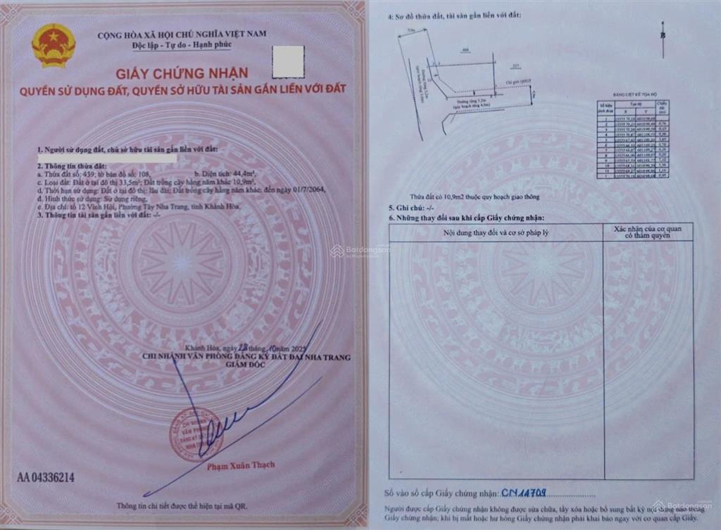 Giá quá rẻ cho căn góc 2 tầng tp nha trang