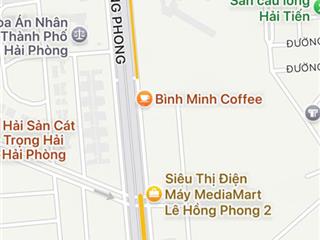 Bán mảnh đất lô góc mặt đường lê hồng phong hải phòng 0936 911 ***