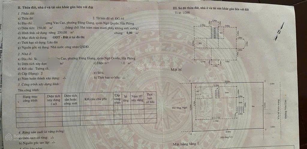 Bán tòa nhà lô góc ngay 193 văn cao hải phòng, mặt tiền 32,5m với dòng tiền hơn 2,4 tỷ