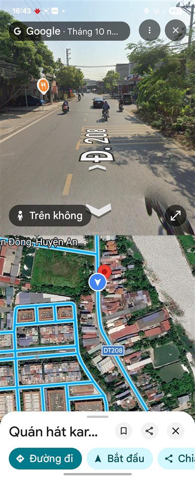 Bán đất mặt đường 208, an dương, hải phòng