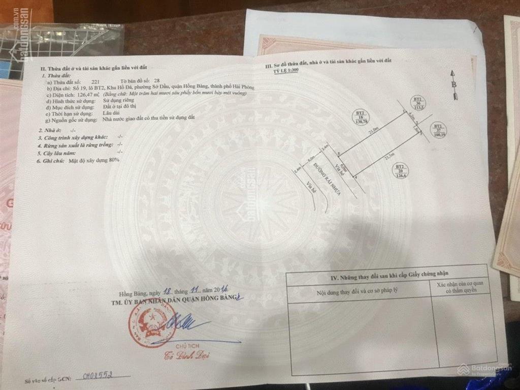 Chính chủ cần bán lô đất liền nhau tại hồ đá, sở dầu, hải phòng, pháp lý đầy đủ