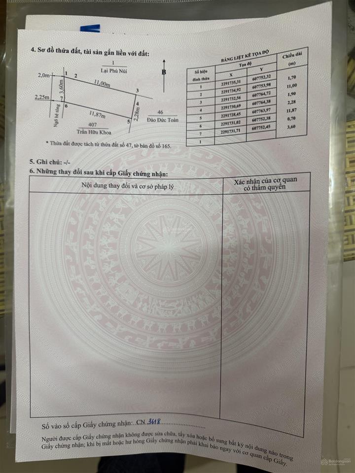 Bán đất tại số 11/82 đình đoài, 1,18 tỷ, 51 m2, giá siêu hời!