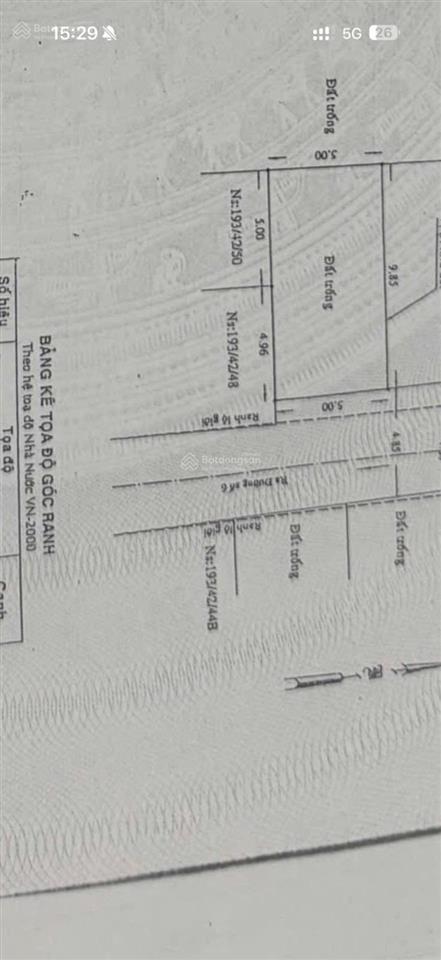 Đất bình tân hẻm xe tải 6m ngang 5m đẹp chỉ hơn 3 tỷ