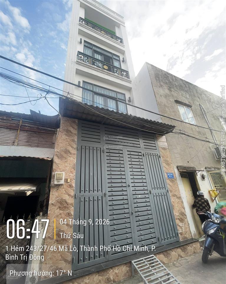 Nhà 4 tầng hẻm 6m mã lò bình tân, 40m2, 4pn, hoàn công đủ, giá 5,3 tỷ