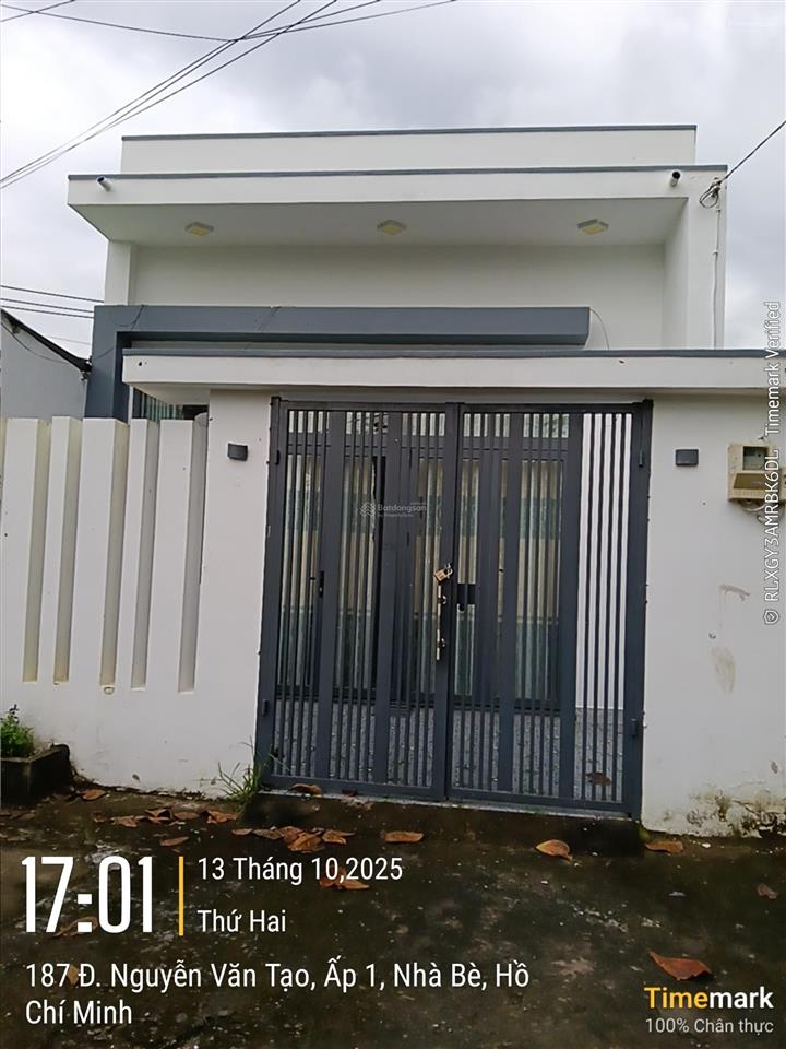 Bán nhà đẹp 5*20m, đường xe hơi 10m, giá 3,6tỷ, nguyễn văn tạo long thới nhà bè, sổ riêng, sang tên