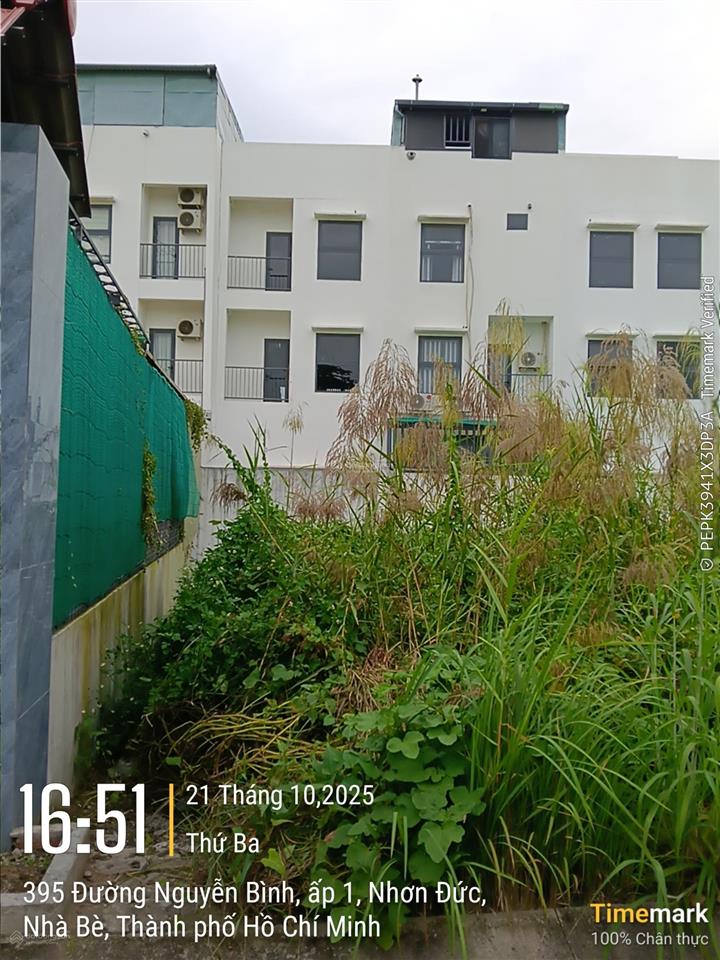 Bán đất 5*16,5m, hẻm xe hơi 7m, giá 3,95tỷ, kdc 733 nguyễn bình, nhà bè, shr, gần lê văn lương, nvt
