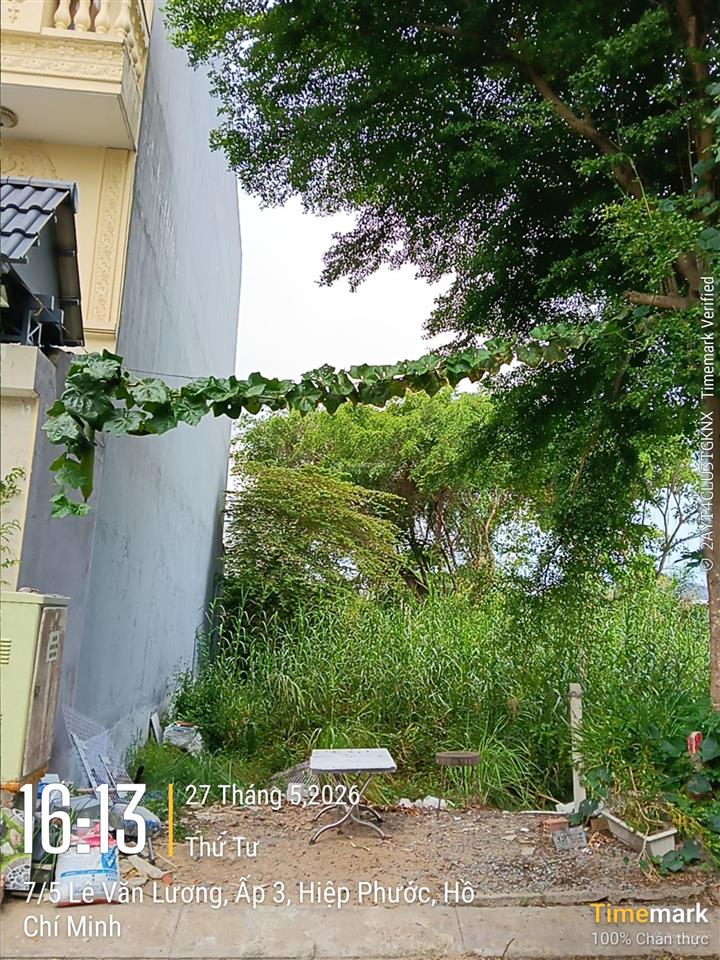 Bán rẻ đất 4,6x21m, đường xe hơi 7m, chỉ 3,7 tỷ, kdc rạch tôm lê văn lương, shr, gần làng đại học