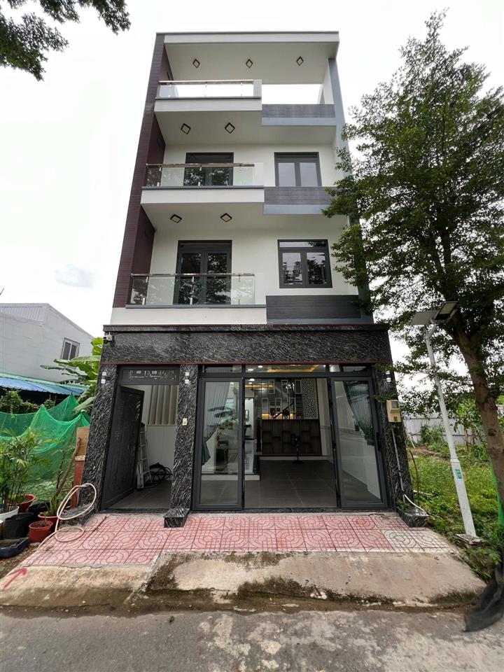 Bán nhà đẹp 4 tầng siêu rẻ 5,85*13,7m, chỉ 6,8 tỷ, hẻm xe hơi 6m huỳnh tấn phát, kế trường lê v hưu