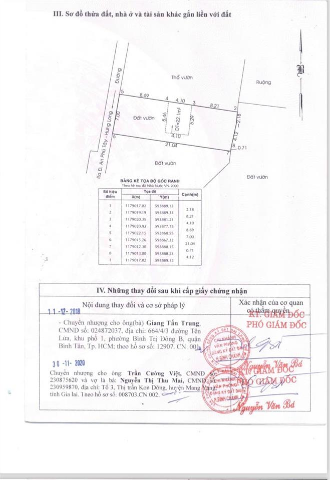Cần tiền cho con định cư nước ngoài , bán gấp 147m thổ cư , gần chợ hưng long bình chánh hcm