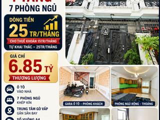 Bán nhà huỳnh văn nghệ, gò vấp  ô tô vào nhà 51m2  x4 tầng  7pn  dòng tiền 25 triệu/tháng 