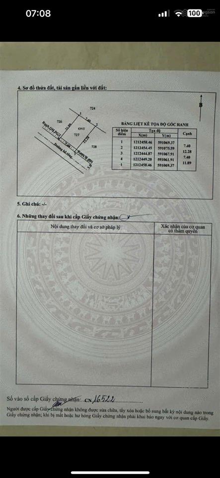Bán lô đất thổ cư 1/nguyễn kim cương, dt đất 89,1m2, giá 1,8 tỷ