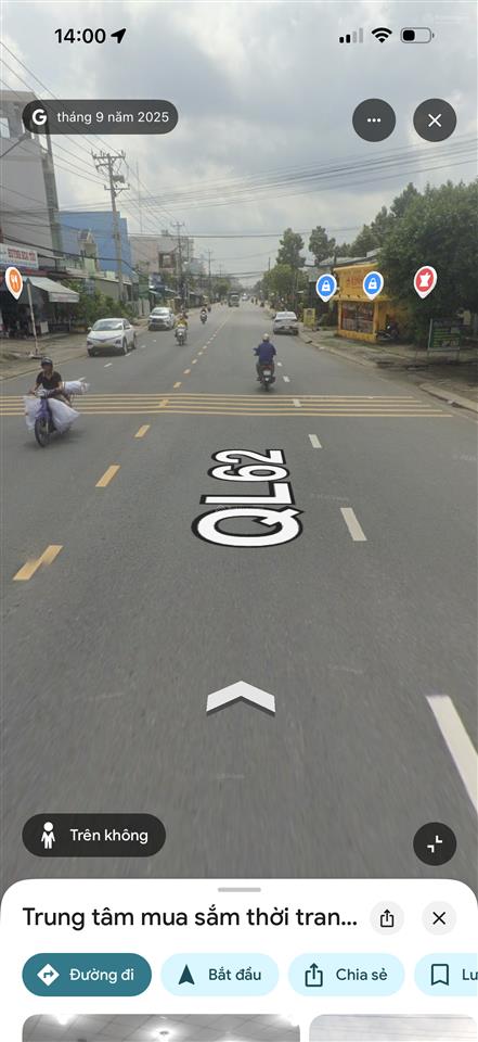 Cần bán 974 m4 đất thổ mặt tiền quốc lộ 62 ngay ngã tư tuyến tránh giá 50 tỷ