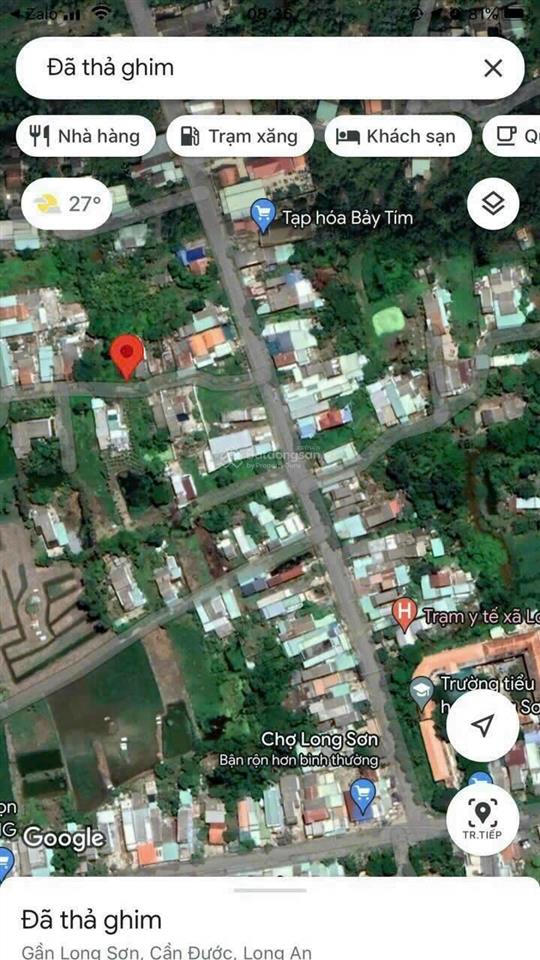 Bán đất tại xã long sơn, cần đước, long an, giá tốt chỉ với 810 triệu, 129m2 full thổ cư