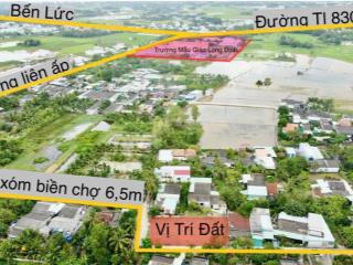 Bán đất thổ đường gtnt 5m thuộc xã long cang, cần đước, diện tích 5 x 18m (có 4 lô)