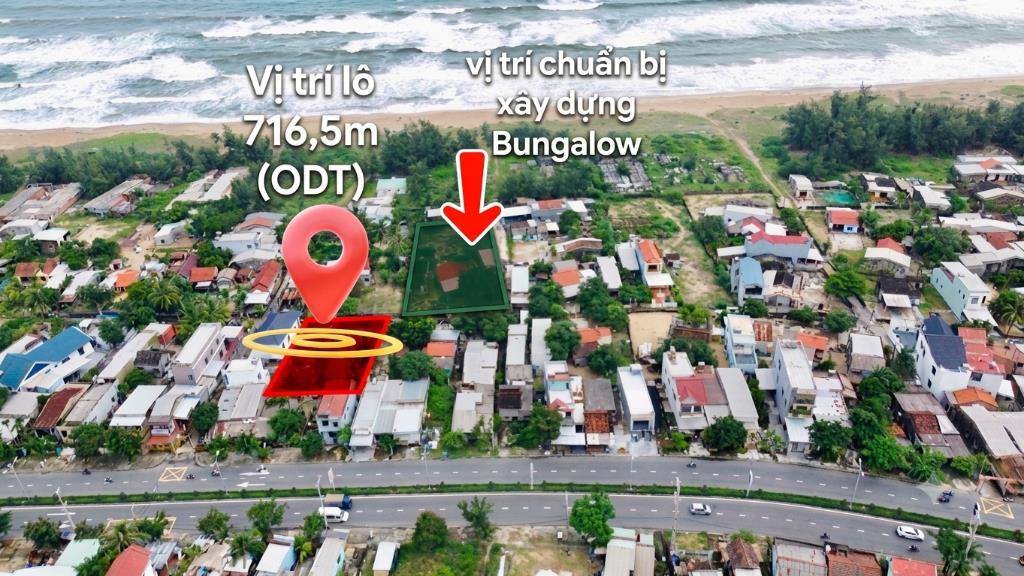 ⚡️💥Tuyệt Tác Bên Bờ Sóng: Sở Hữu Đất Vàng ODT 716m² Sát Biển ,ôm trạng tuyến đường Du Lịch 5* Sẵn sàng cho siêu phẩm Ng