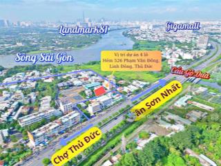 Chỉ còn 2 lô đất giá đầu tư  ngay sát phạm văn đồng  dt 73m2 ngang 5.5m thổ 100%, vị trí đẹp